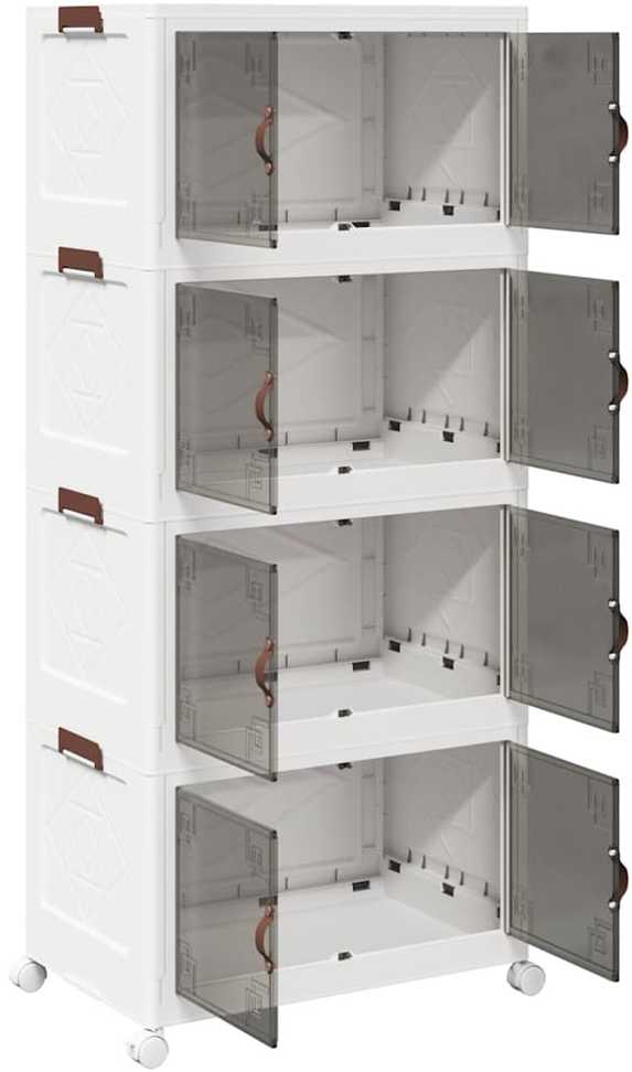 Sukraunama daiktadėžė su ratukais, 75 L, 64x40x141,5 cm
