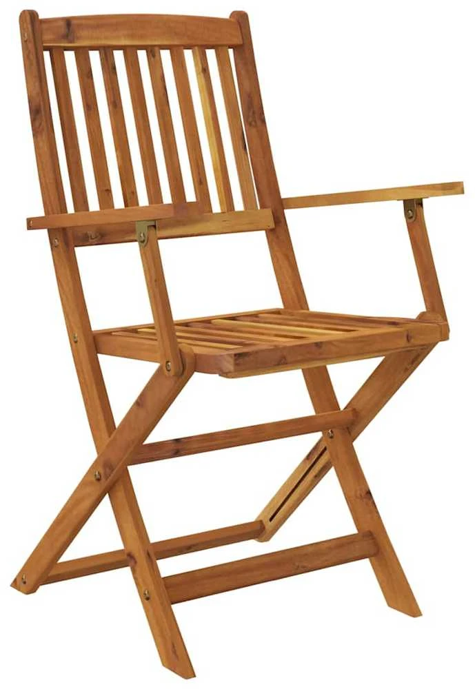 Lauko baldų komplektas Sulankst. valgomojo baldų komplektas, 5d., akacijos med. masyv.