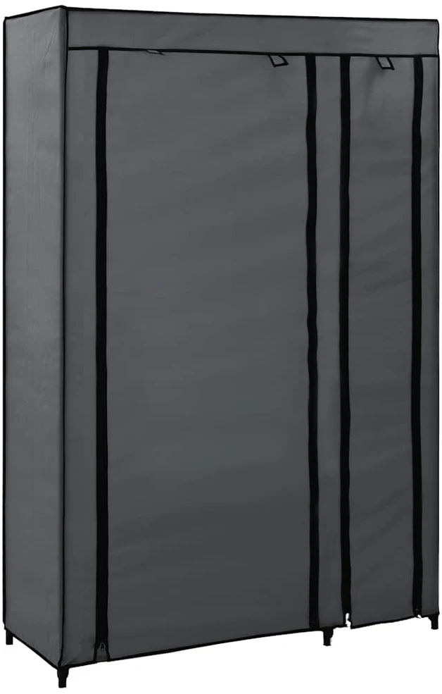 Sulankstoma drabužių spinta, pilkos sp., 110x45x175cm, audinys