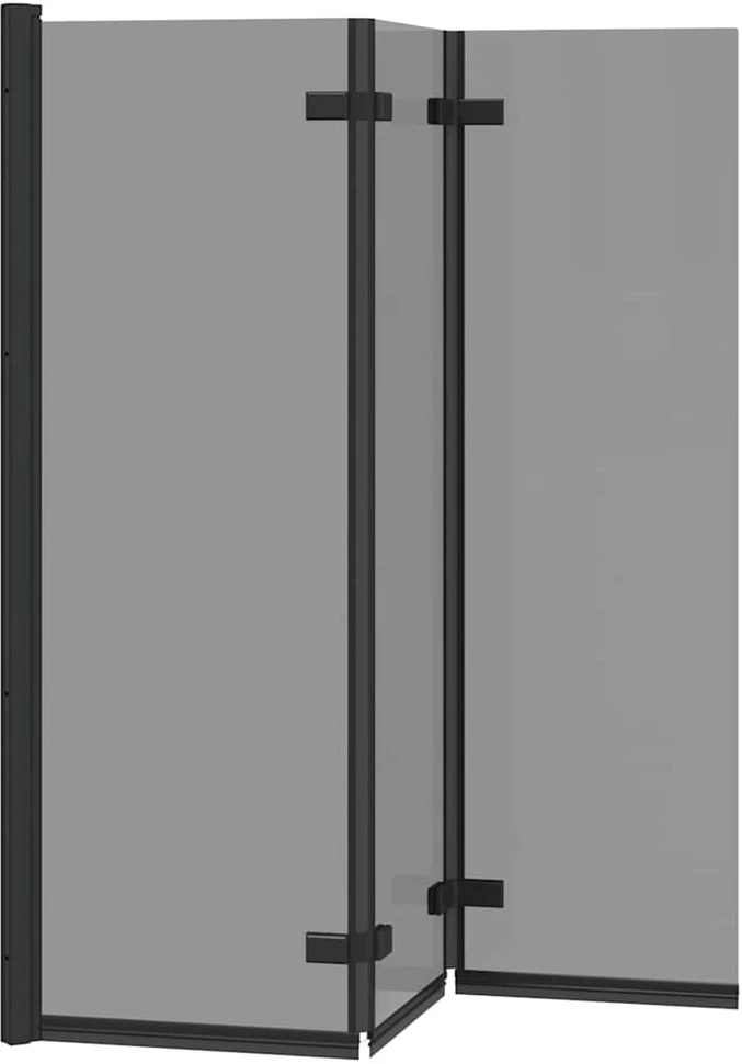 Sulankstoma dušo kabina Juoda 130 x 138 cm