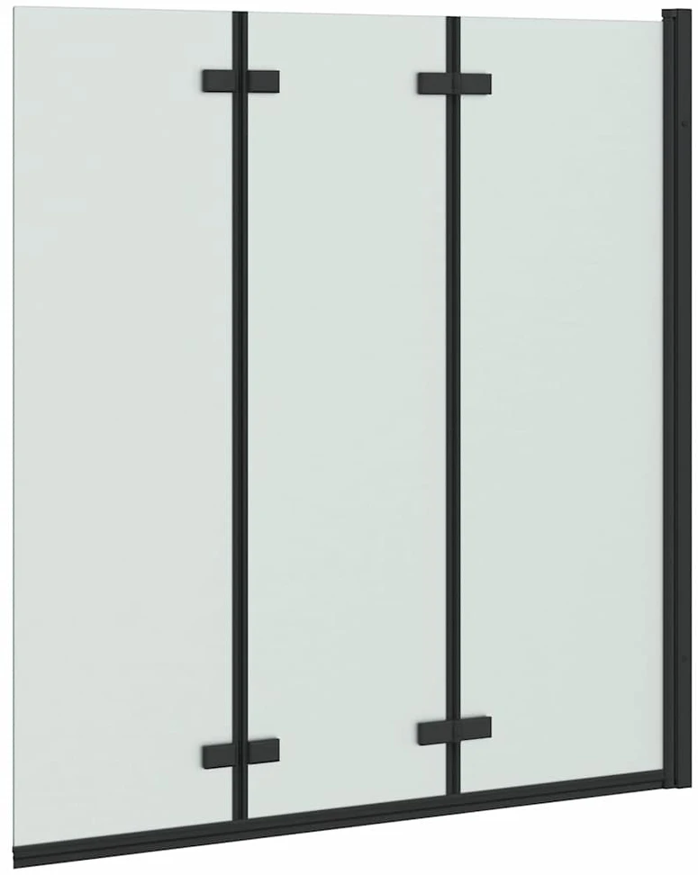 Sulankstoma dušo kabina Juoda 130 x 138 cm
