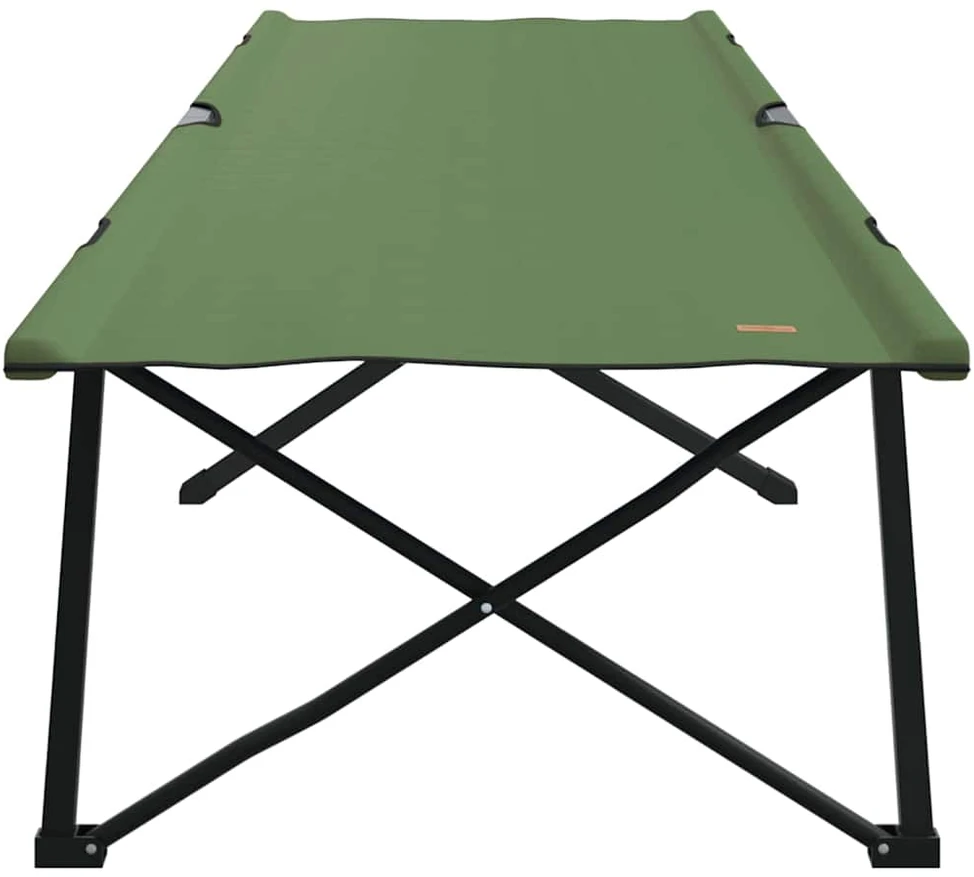 Sulankstoma Kempingo Lova 2 vnt. Žalia 206 x 76 x 74 cm