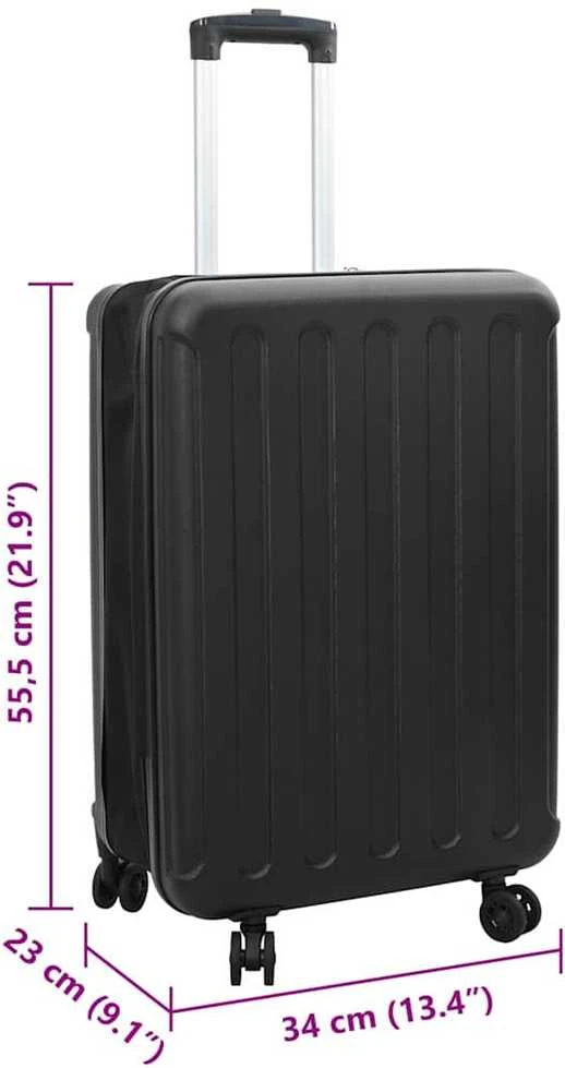Lagaminas su užraktu Juoda 34 x 23 x 55.5 cm ABS plastikas