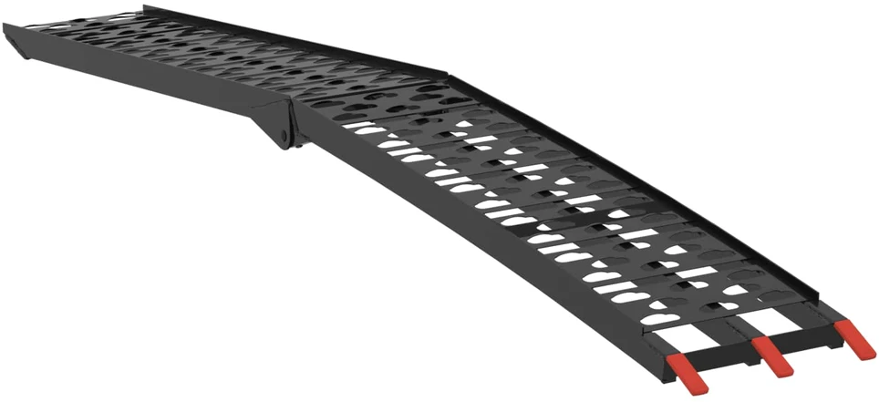 Sulankstoma motociklinės rampos 340 kg per rampa 2 vnt. Juodas