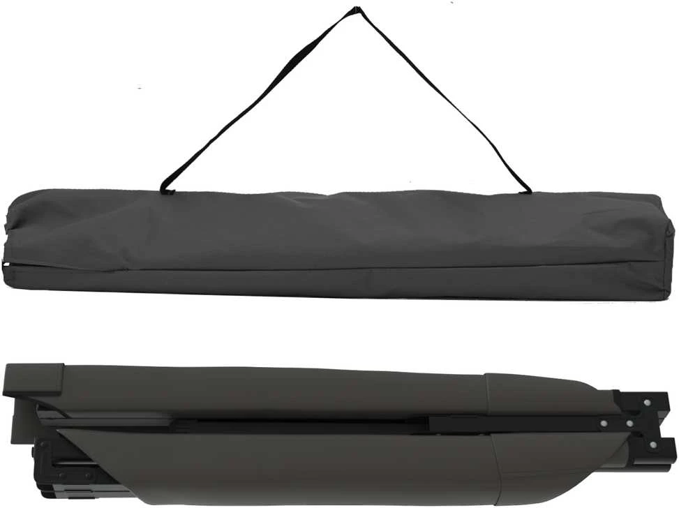 Sulankstoma Kempingo Lova Juoda 193 x 69 x 45 cm
