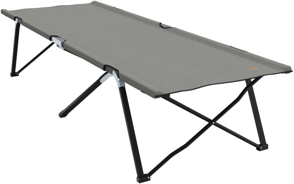 Sulankstoma Kempingo Lova Pilka 206 x 76 x 74 cm