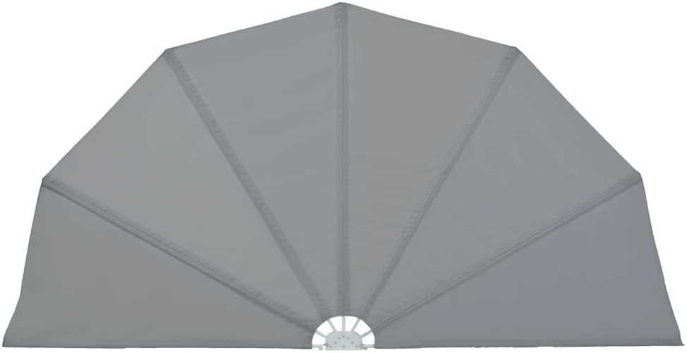Sulankstoma šoninė terasos markizė, pilka, 200cm