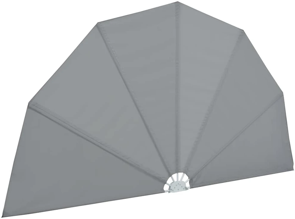Sulankstoma šoninė terasos markizė, pilka, 160cm