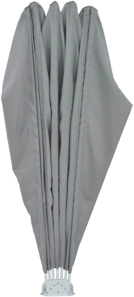 Sulankstoma šoninė terasos markizė, pilka, 160cm