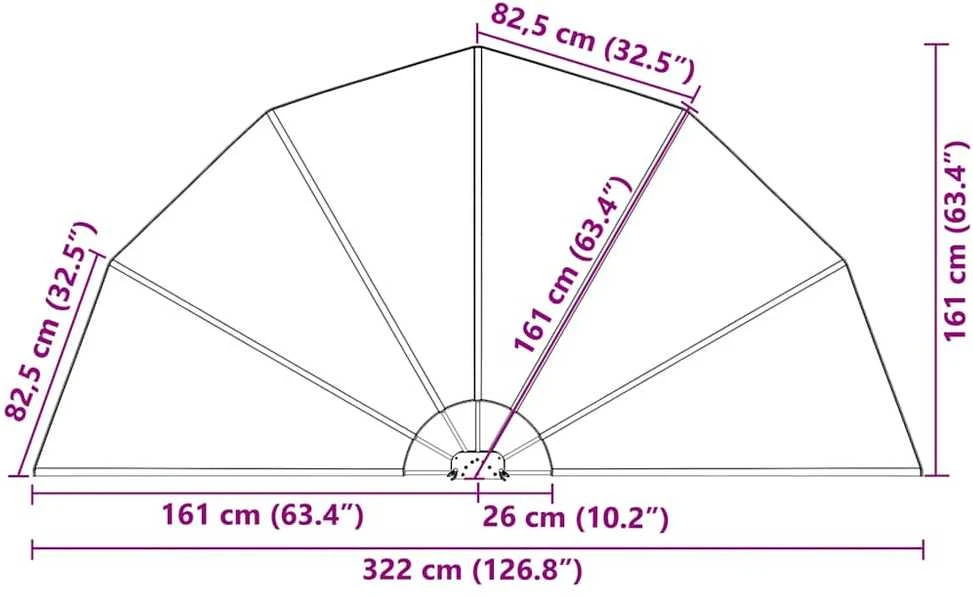 Sulankstoma šoninė terasos markizė, terak., 160cm