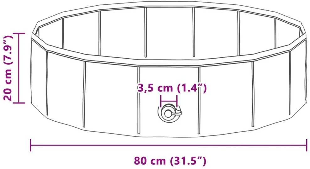 Vaikų plaukimo baseinas Ø 80 x 20 cm Apvali skirta Mėlyna