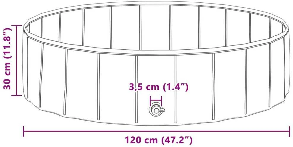 Vaikų plaukimo baseinas Ø 120 x 30 cm Apvali skirta Mėlyna