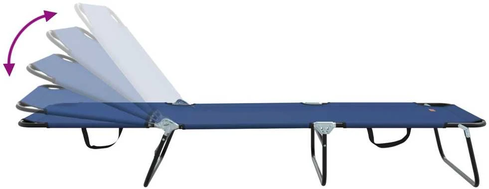 Sulankstomas gultas Mėlyna 188 x 57 x 86,5 cm Poliesteris