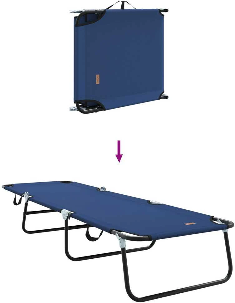 Sulankstomas gultas Mėlyna 188 x 57 x 86,5 cm Poliesteris