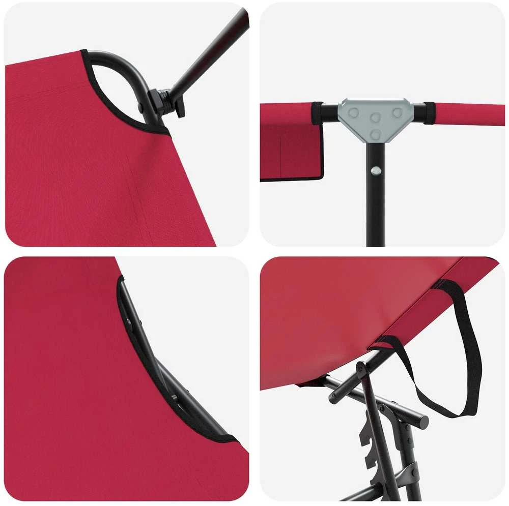 Sulankstomas gultas Raudona 190 x 57 x 81 cm Oksfordas