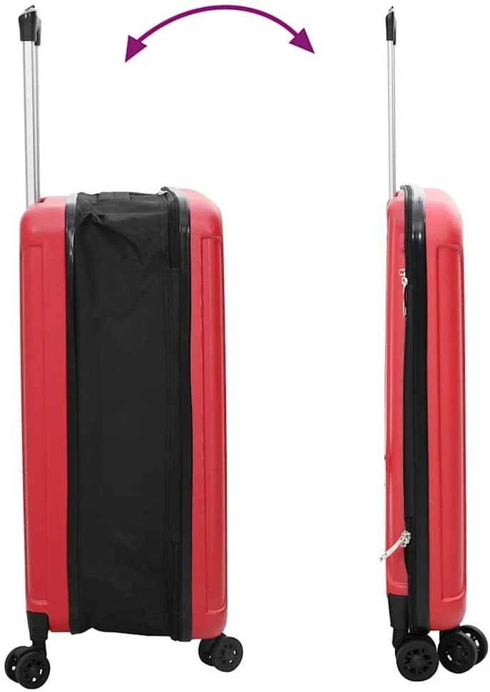 Kelioninis Lagaminas su užraktu Raudona 34 x 23 x 55.5 cm ABS plastikas