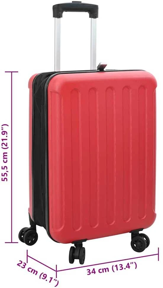 Lagaminas su užraktu Raudona 34 x 23 x 55.5 cm ABS plastikas