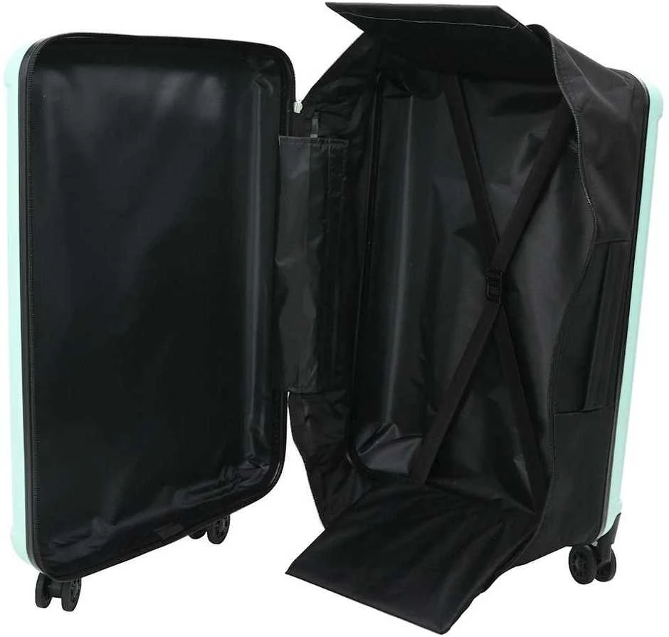 Lagaminas su užraktu Mėtų žalia 43 x 27 x 66 cm ABS plastikas