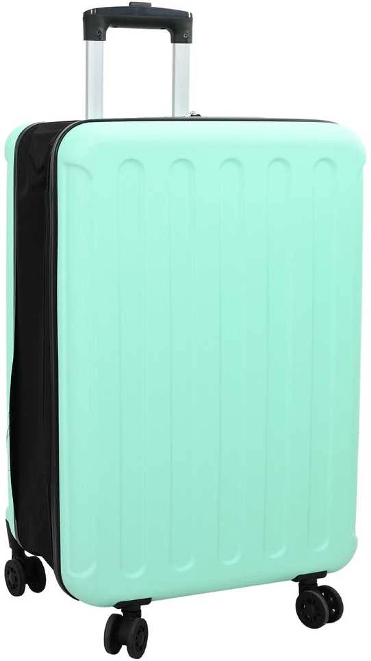 Lagaminas su užraktu Mėtų žalia 43 x 27 x 66 cm ABS plastikas