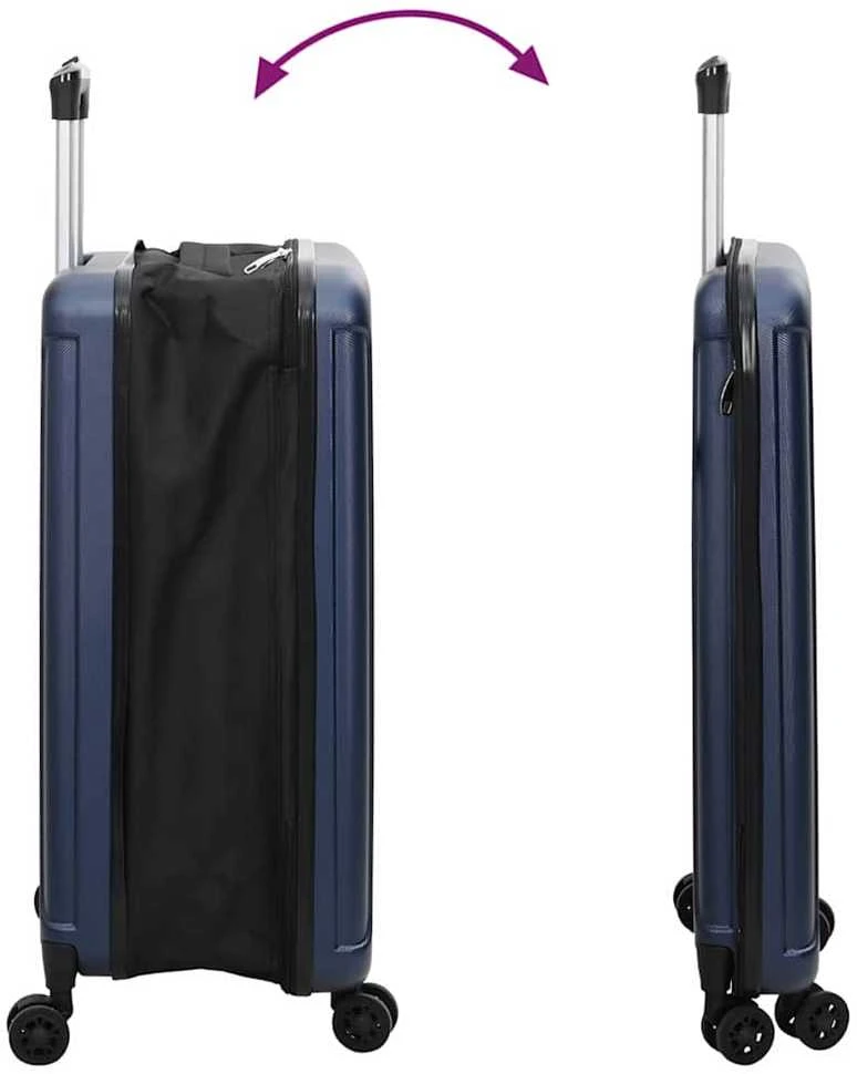 Lagaminas su užraktu Tamsi mėlyna 50 x 30 x 76 cm ABS plastikas