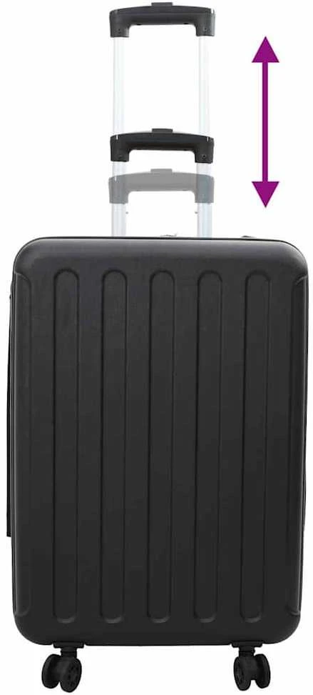 Lagaminas su užraktu Juoda 43 x 27 x 66 cm ABS plastikas