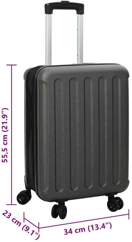 Lagaminas Tamsiai pilka 34 x 23 x 55.5 cm ABS plastikas