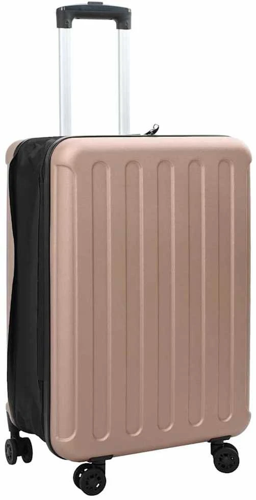 Lagaminas rožinis auksas 43 x 27 x 66 cm ABS plastikas