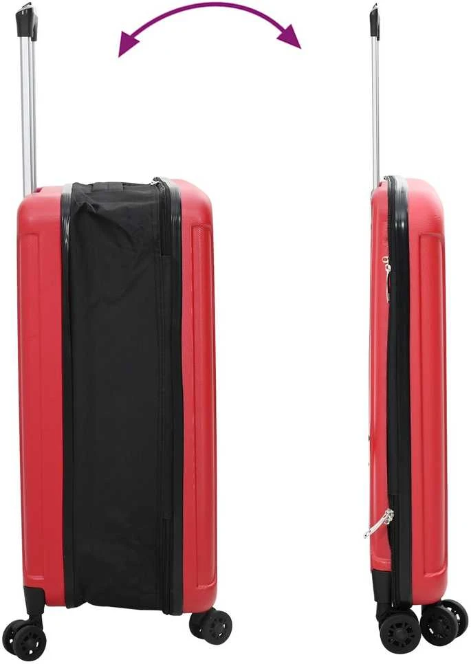 Lagaminas su užraktu Raudona 43 x 27 x 66 cm ABS plastikas