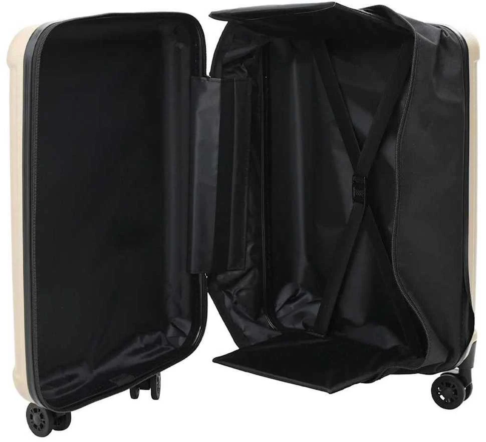 Lagaminas su užraktu šampano 34 x 23 x 55.5 cm ABS plastikas