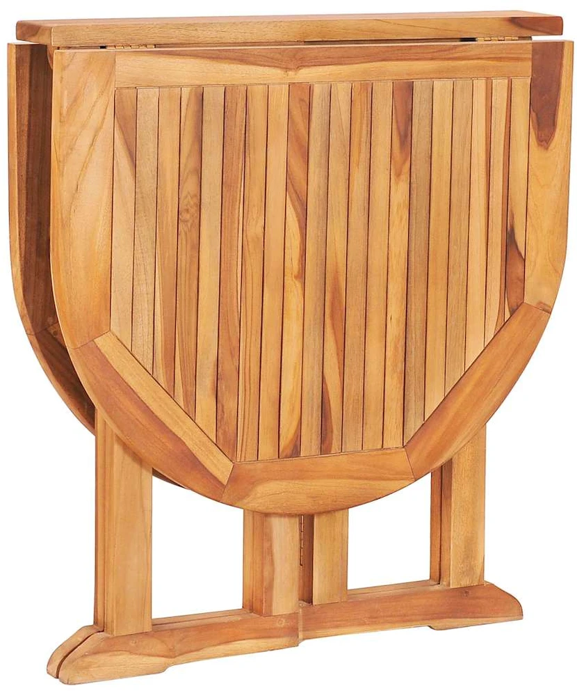 Lauko baldų komplektas VidaXL Sulankstomas lauko valgomojo komplektas, 5 dalių, tikmedis