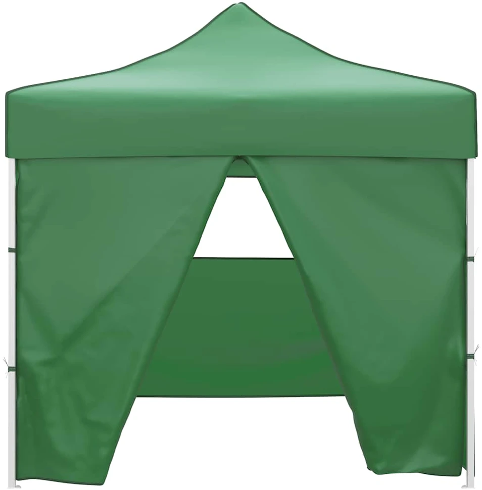 Sulankstomas paviljonas, žalias, 3 x 3 m, 4 sienelės