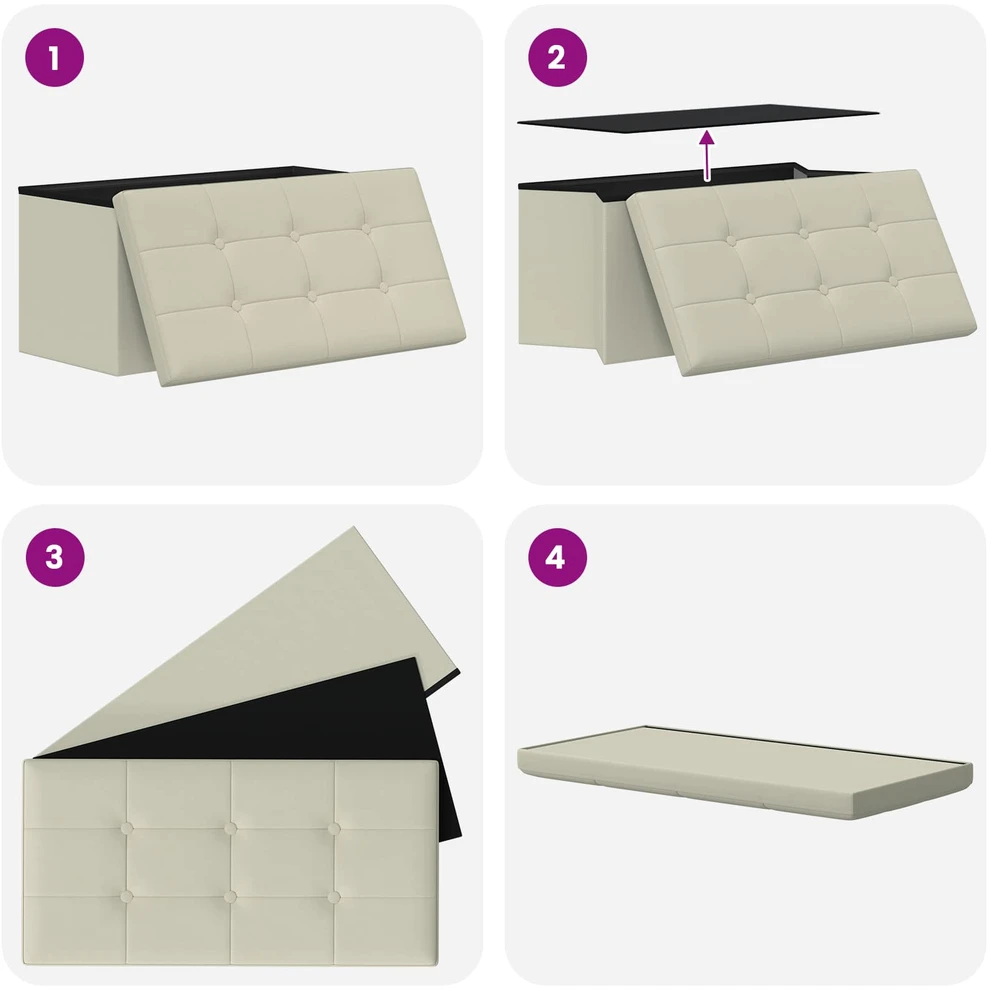 Sulankstomas saugojimo suolas Balta 180 kg 80 L 77 x 38 x 38 cm