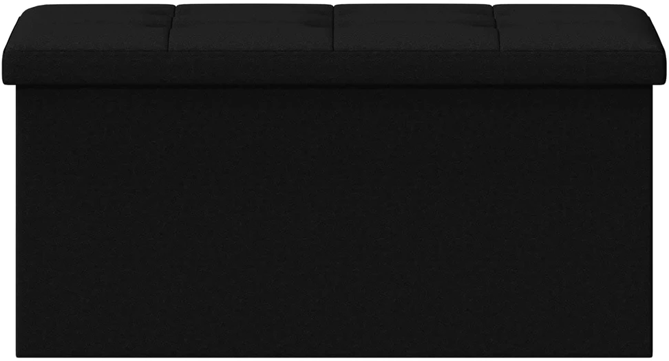 Sulankstomas saugojimo suolas Juoda 180 kg 80 L 77 x 38 x 38 cm