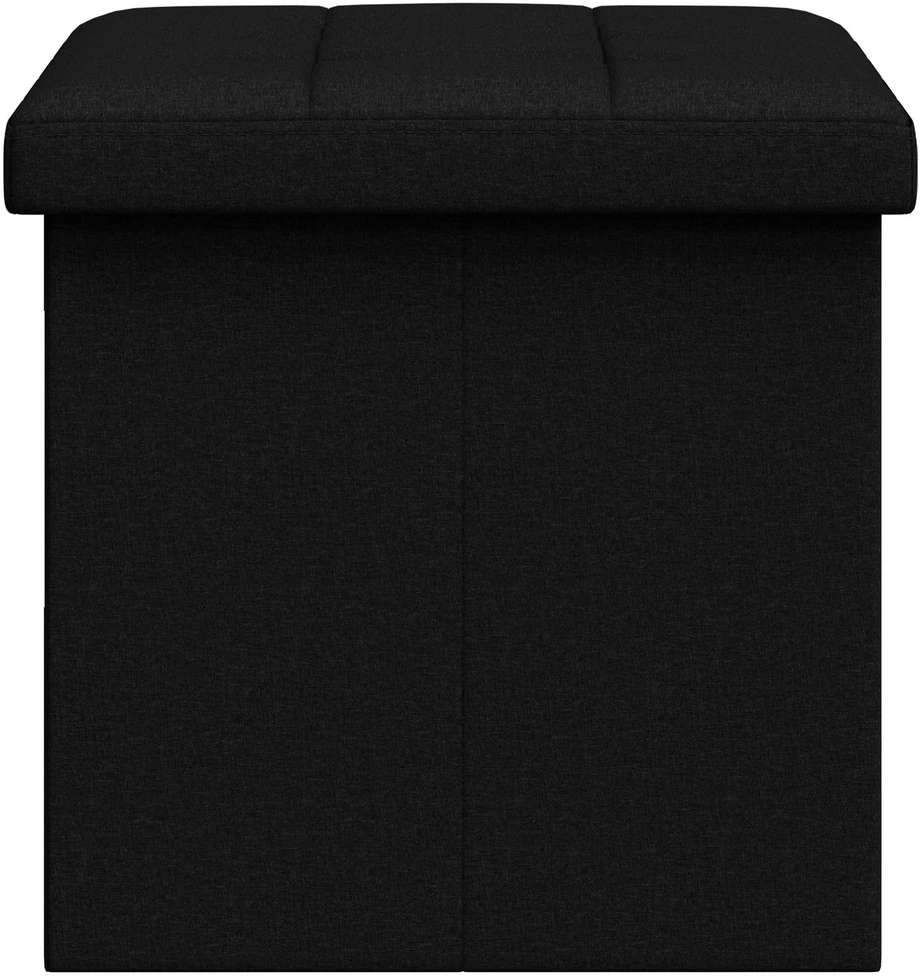 Sulankstomas saugojimo suolas Juoda 180 kg 80 L 77 x 38 x 38 cm