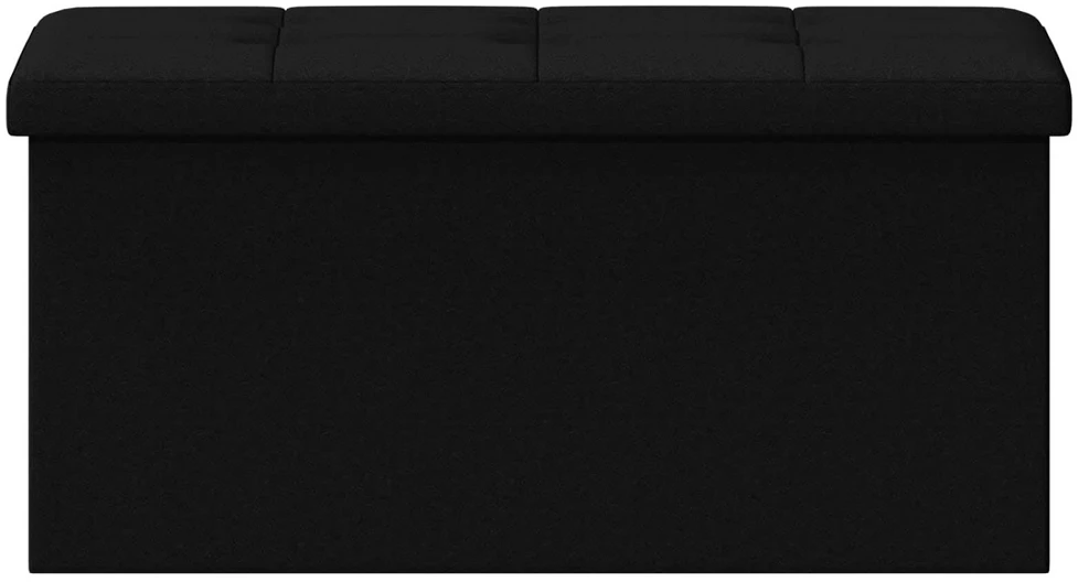 Sulankstomas saugojimo suolas Juoda 180 kg 80 L 77 x 38 x 38 cm