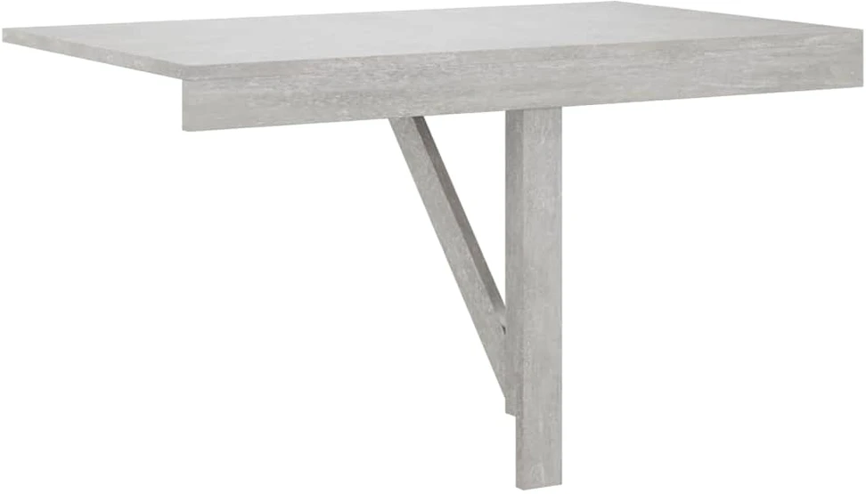 Sulankstomas sieninis staliukas, pilkas, 100x60x56cm, mediena