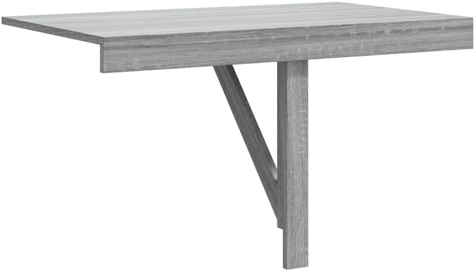 Sulankstomas sieninis staliukas, pilkas, 100x60x56cm, mediena