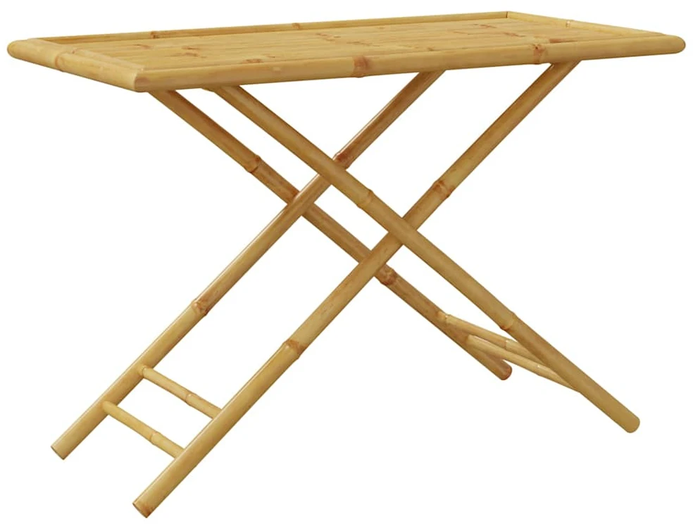 Sulankstomas sodo stalas, 110x55x75cm, bambukas