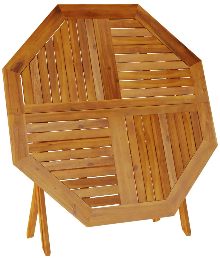 Sulankstomas sodo stalas, 110x75cm, akacijos medienos masyvas