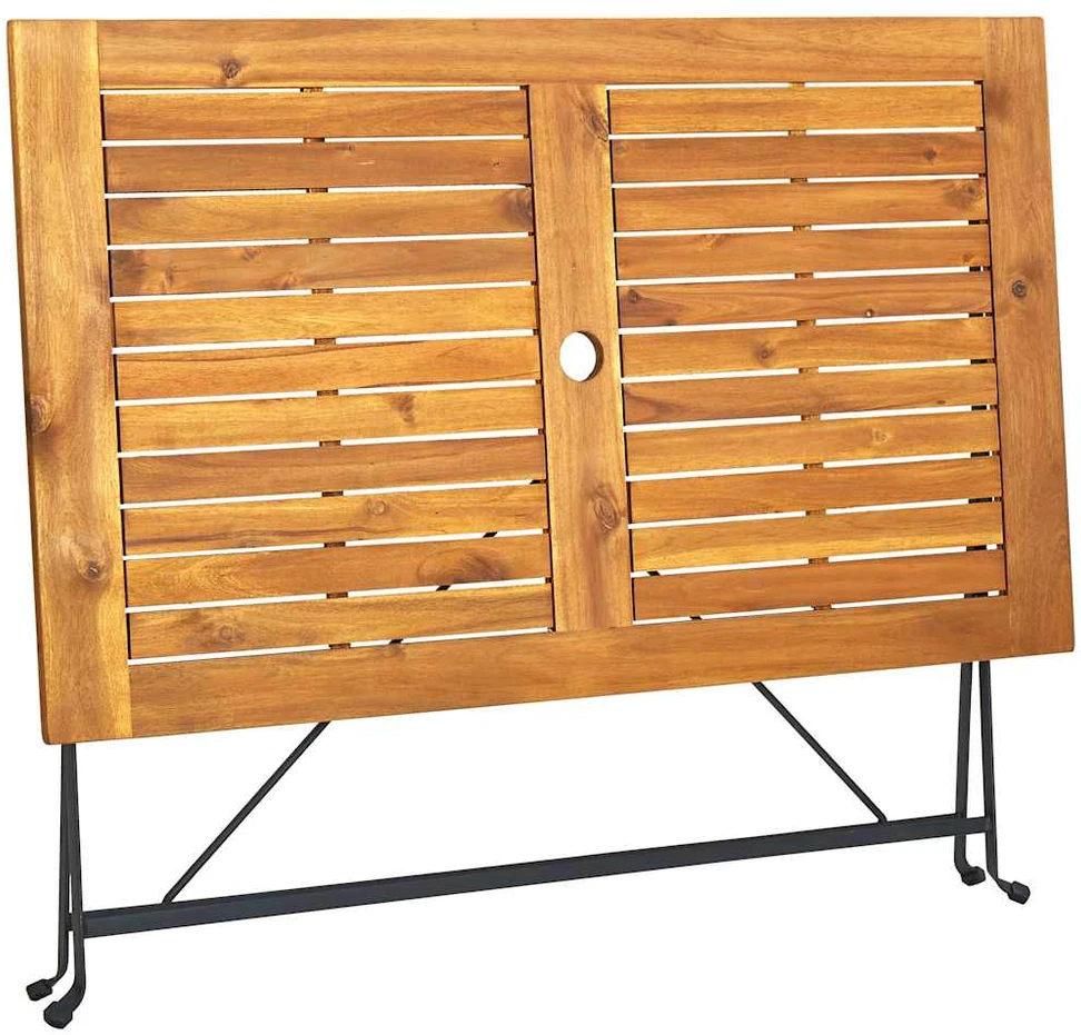 Sulankstomas sodo stalas, 120x70x74cm, akacijos masyvas
