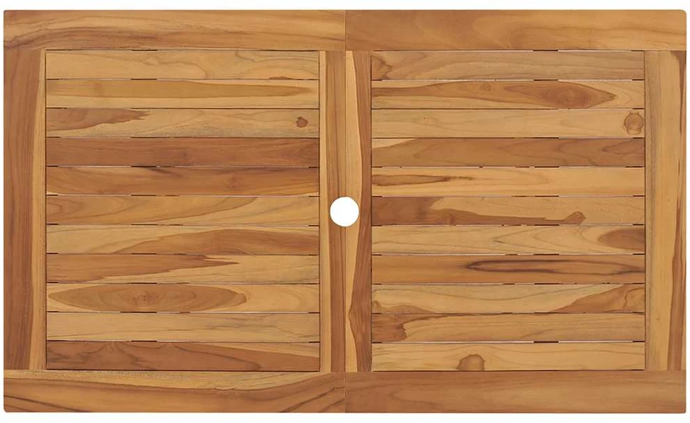 Sulankstomas sodo stalas, 120x70x75cm, tikmedžio med. masyvas
