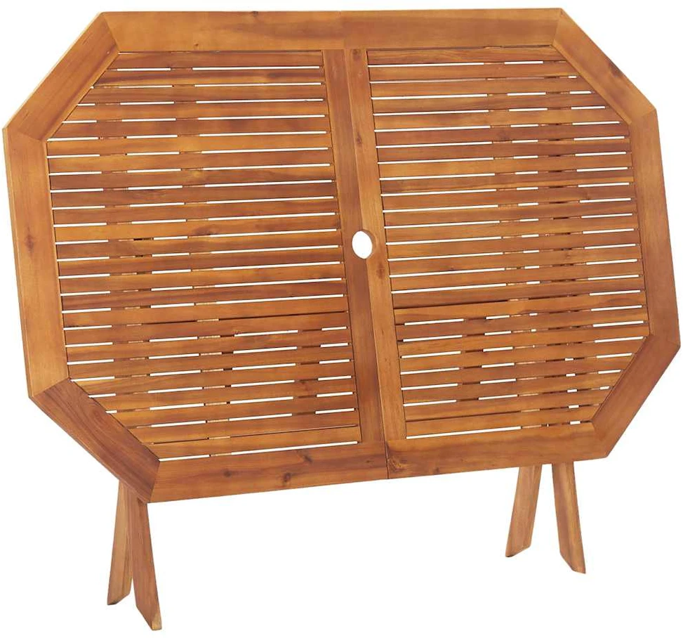 Sulankstomas sodo stalas, 135x85x75cm, akacijos masyvas