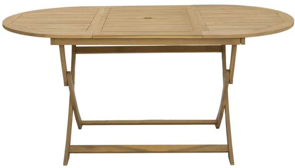 Sulankstomas sodo stalas, 160x85x75cm, akacijos masyvas