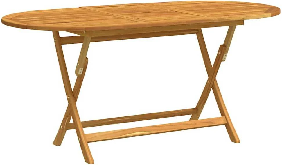 Sulankstomas sodo stalas, 160x85x75cm, eukalipto masyvas