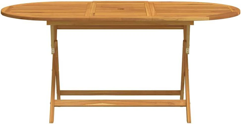 Sulankstomas sodo stalas, 160x85x75cm, eukalipto masyvas