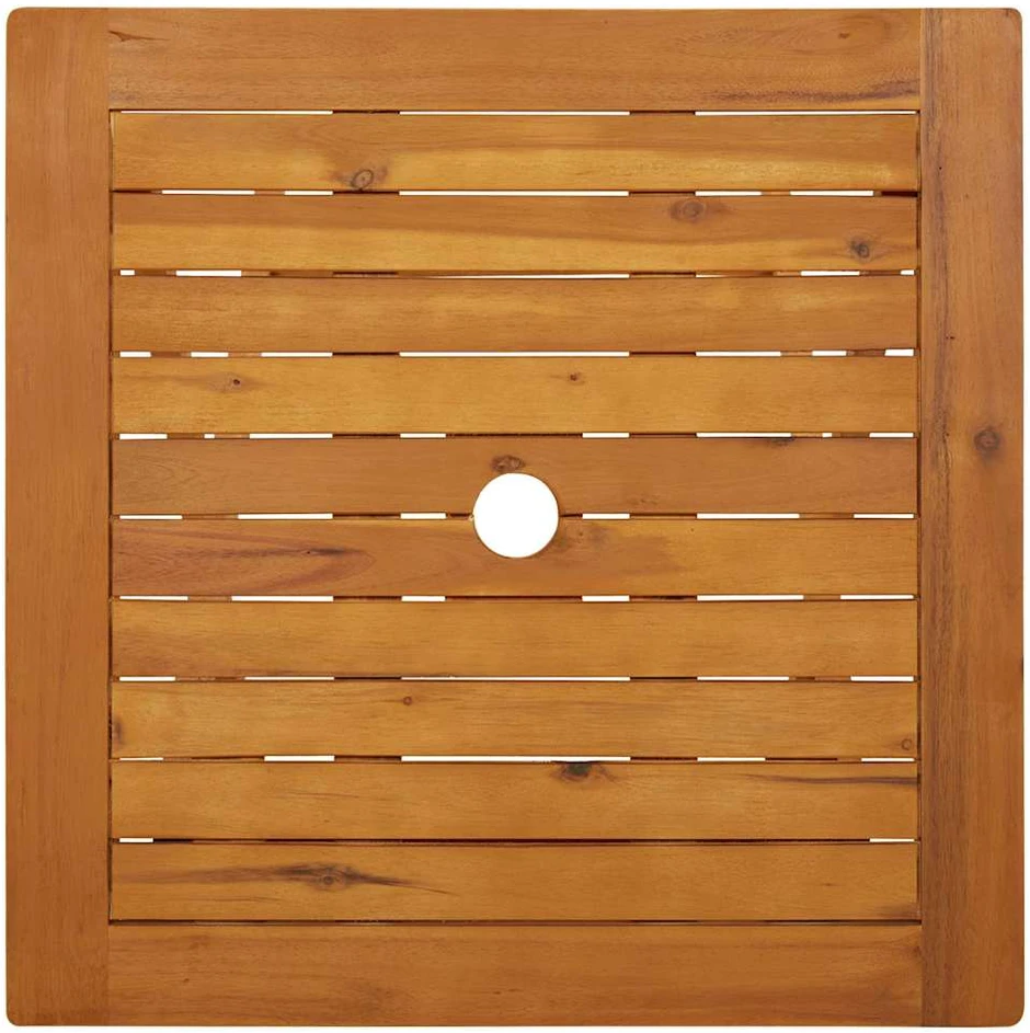 Sulankstomas sodo stalas, 60x60x75cm, akacijos medienos masyvas