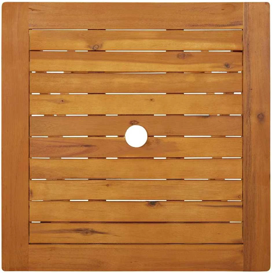 Sulankstomas sodo stalas, 60x60x75cm, akacijos medienos masyvas