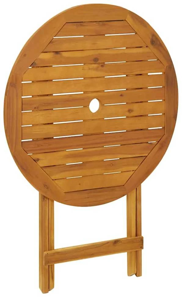 Sulankstomas sodo stalas, 70cm, akacijos medienos masyvas