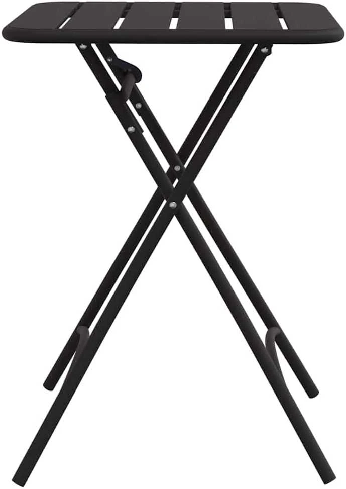 Bistro stalas Antracitas 55 x 55 x 72,5 cm Miltelinis plienas