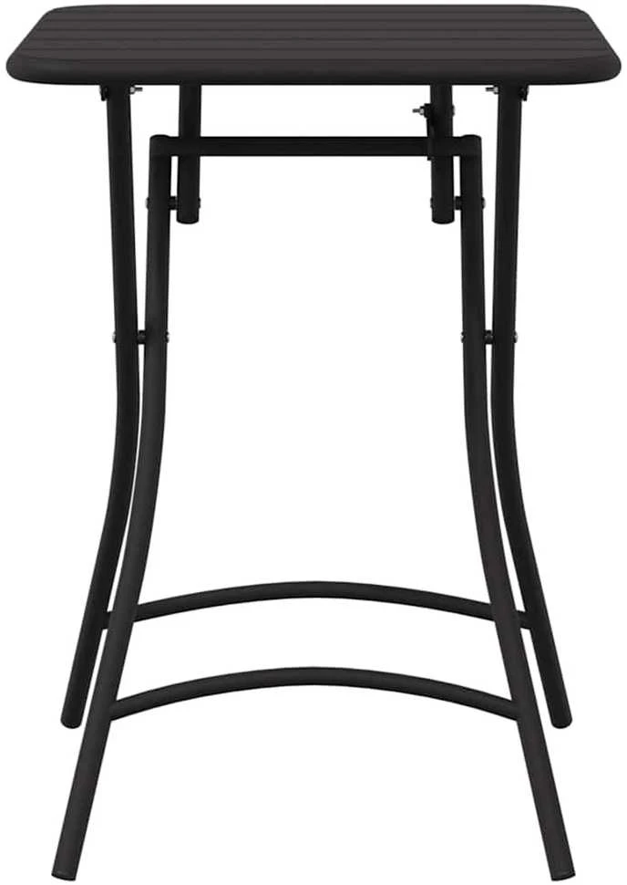 Bistro stalas Antracitas 55 x 55 x 72,5 cm Miltelinis plienas